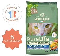 Flatazor Pure Life Sterilized 8+ Cat (Рыба)